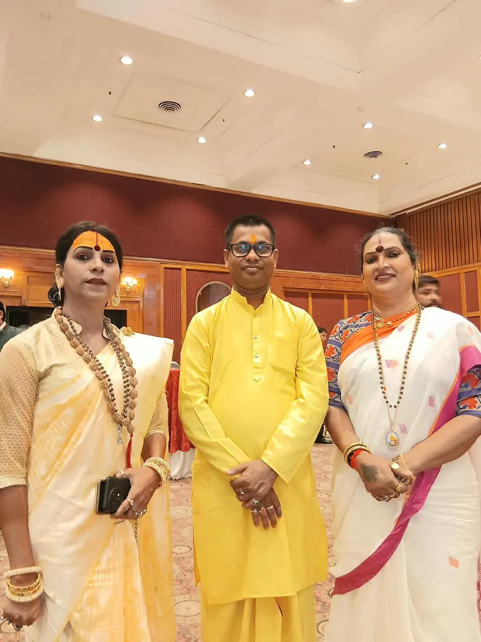 Dr. Shastri at a place of worship
