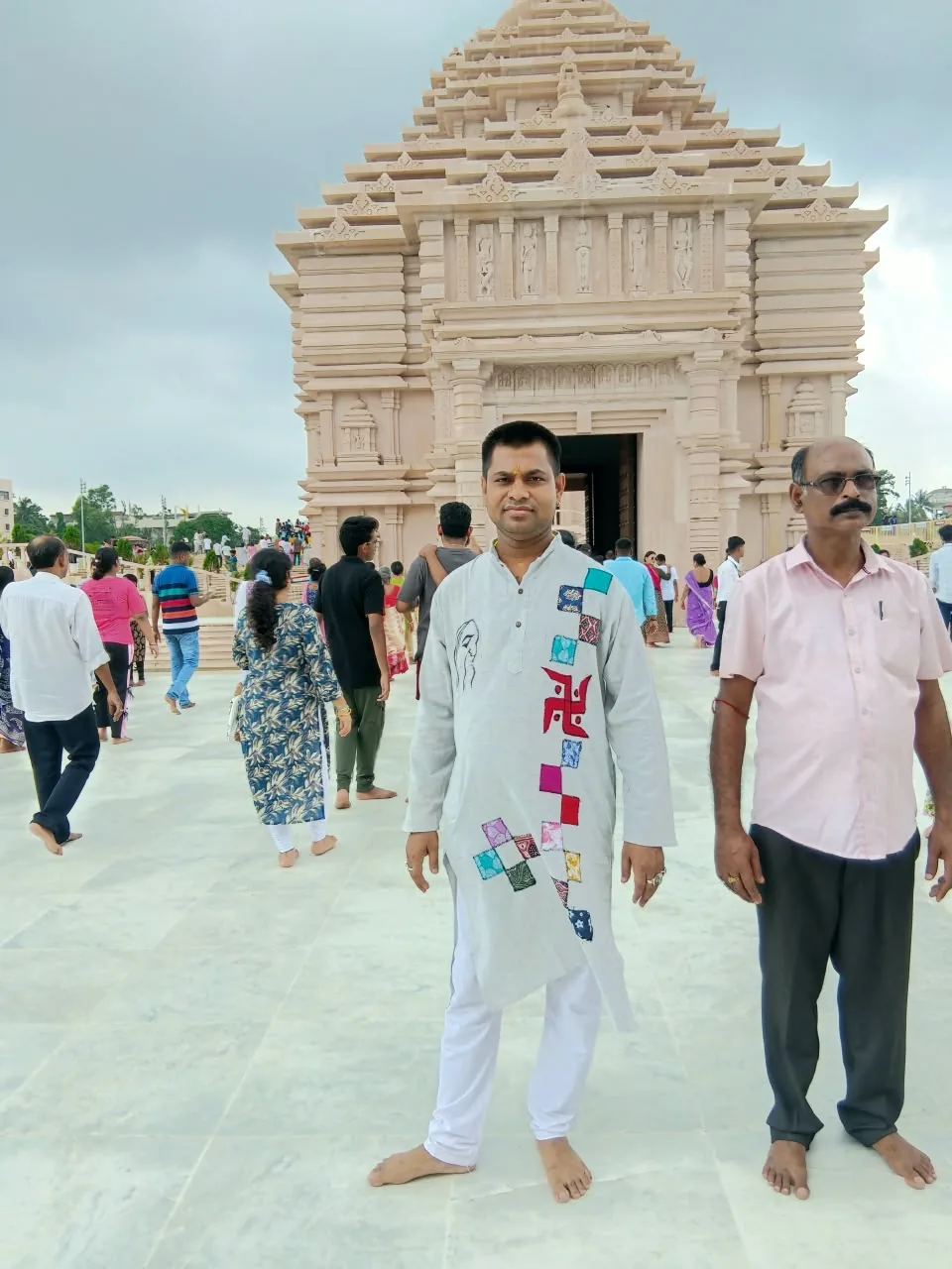 At a place of worship